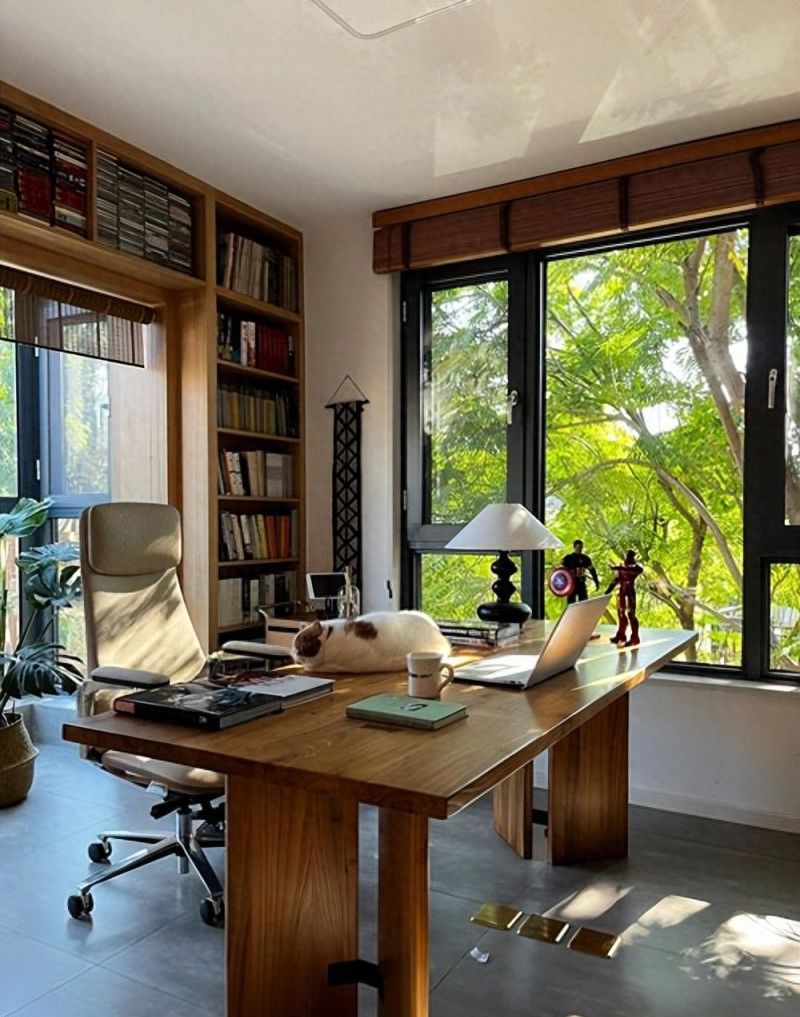 小书房如何布局？全友定制书柜打造舒适学习办公空间