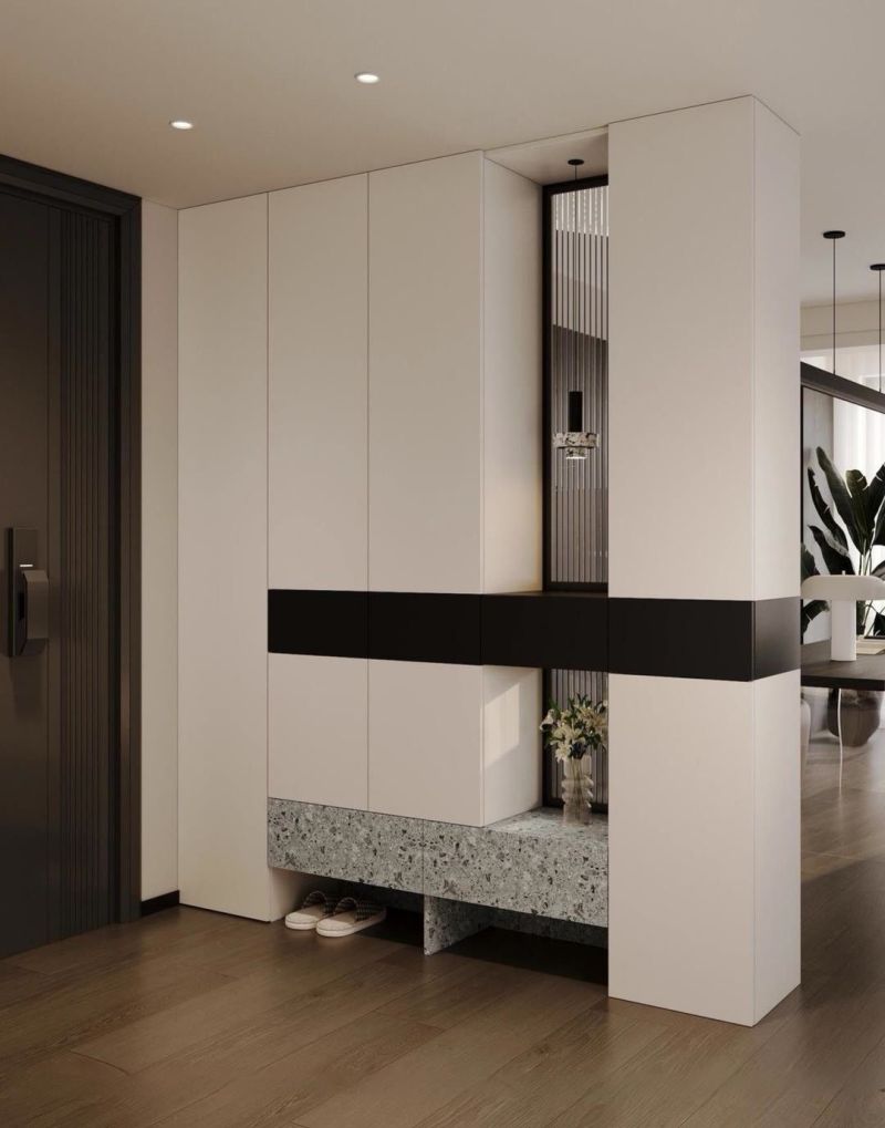 一眼爱上的入户玄关柜设计 - 家居知识