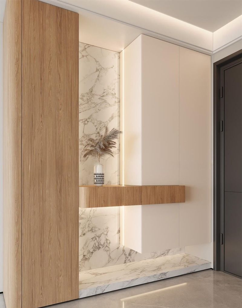 一眼爱上的入户玄关柜设计 - 家居知识