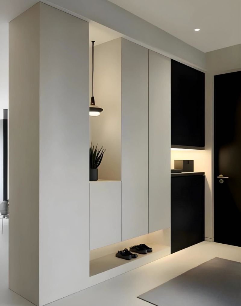 一眼爱上的入户玄关柜设计 - 家居知识