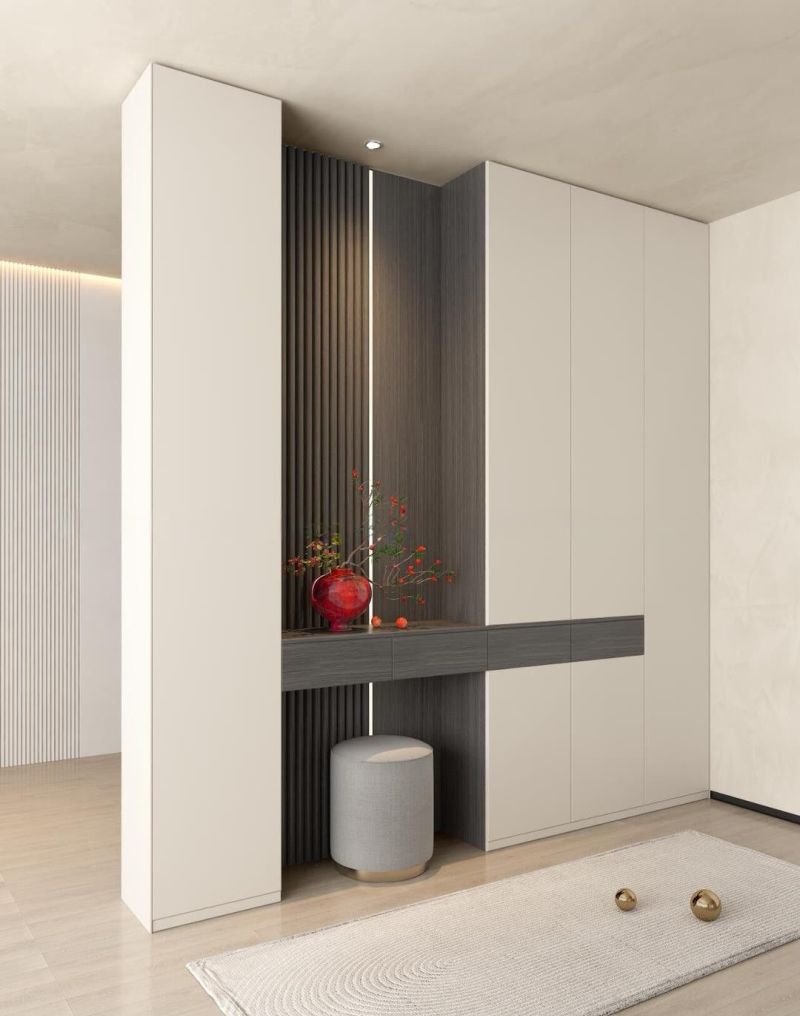 一眼爱上的入户玄关柜设计 - 家居知识