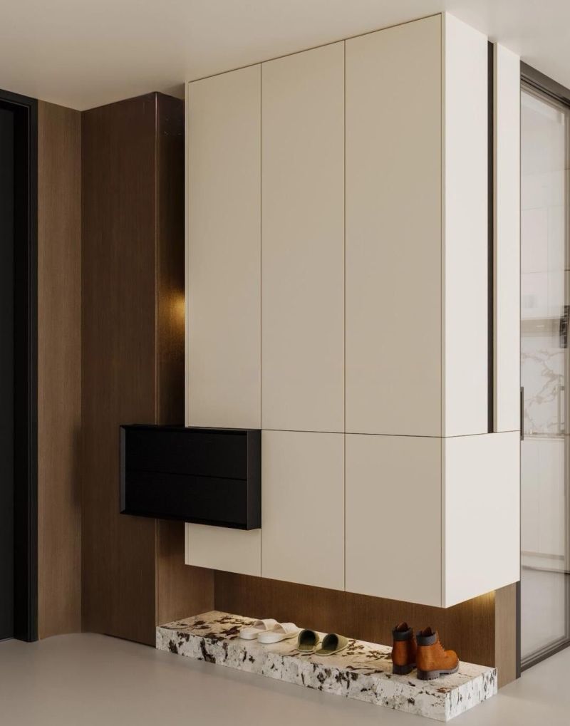 一眼爱上的入户玄关柜设计 - 家居知识