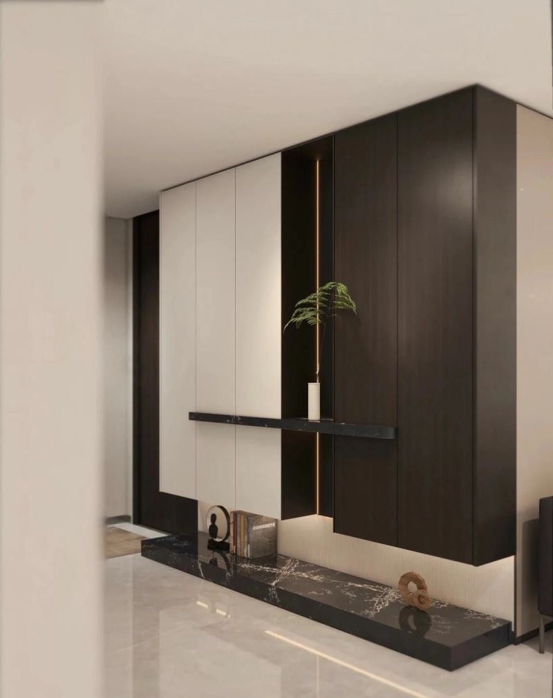 一眼爱上的入户玄关柜设计 - 家居知识