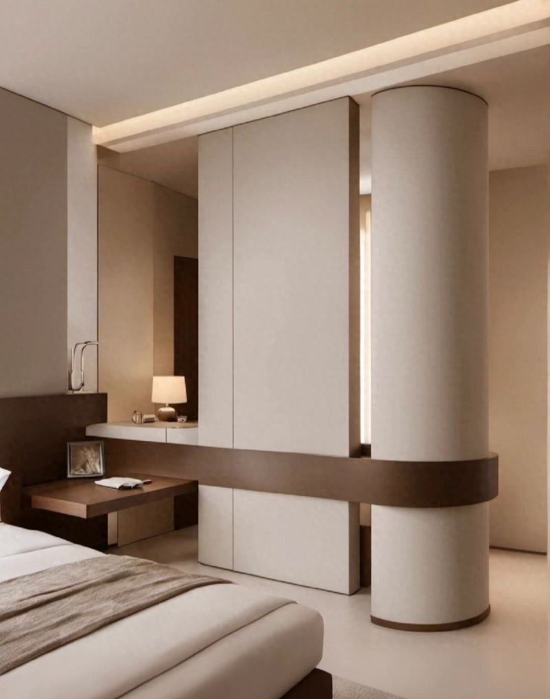 卧室隔断柜玄关柜设计，巧妙分隔空间又美观实用