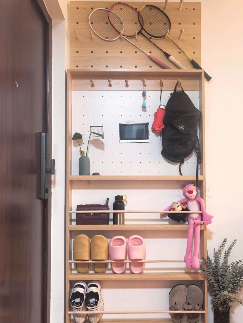 进门没有玄关怎么做鞋柜？看完年轻人家的设计，我真想砸了重装 - 家居知识