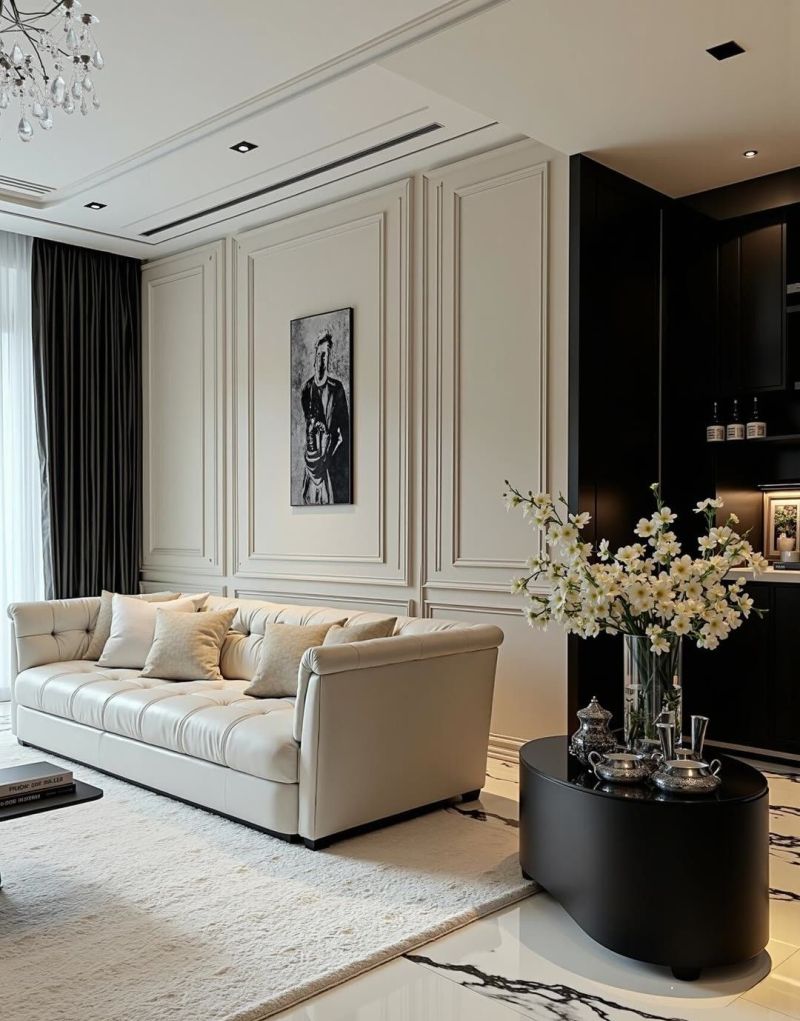 黑白法式风的浪漫装修 - 家居知识