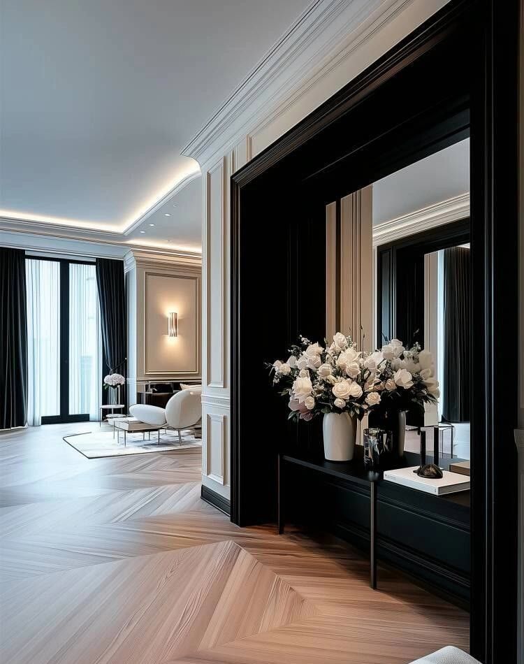 黑白法式风的浪漫装修 - 家居知识