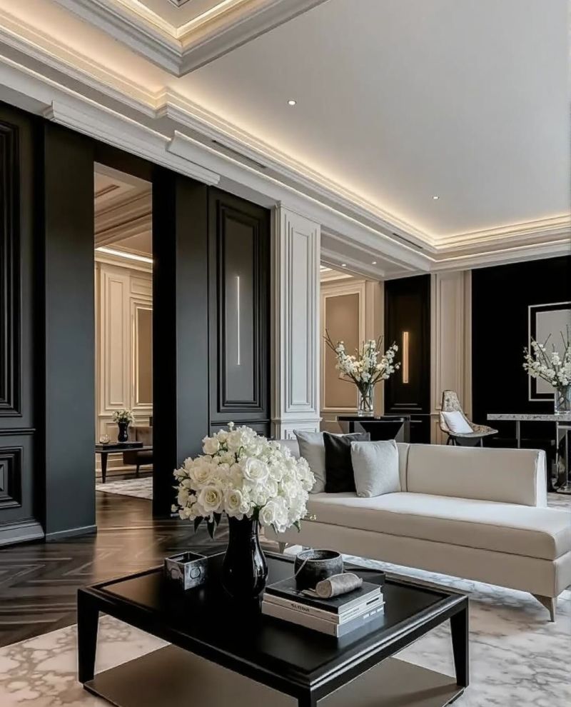 黑白法式风的浪漫装修 - 家居知识