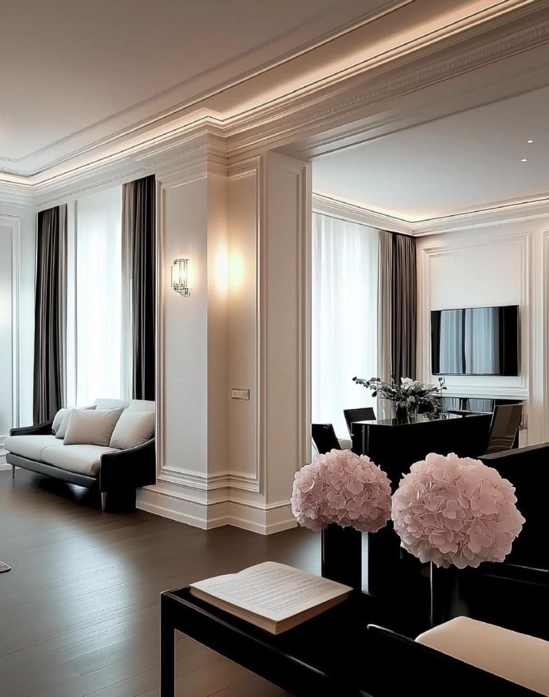 黑白法式风的浪漫装修 - 家居知识