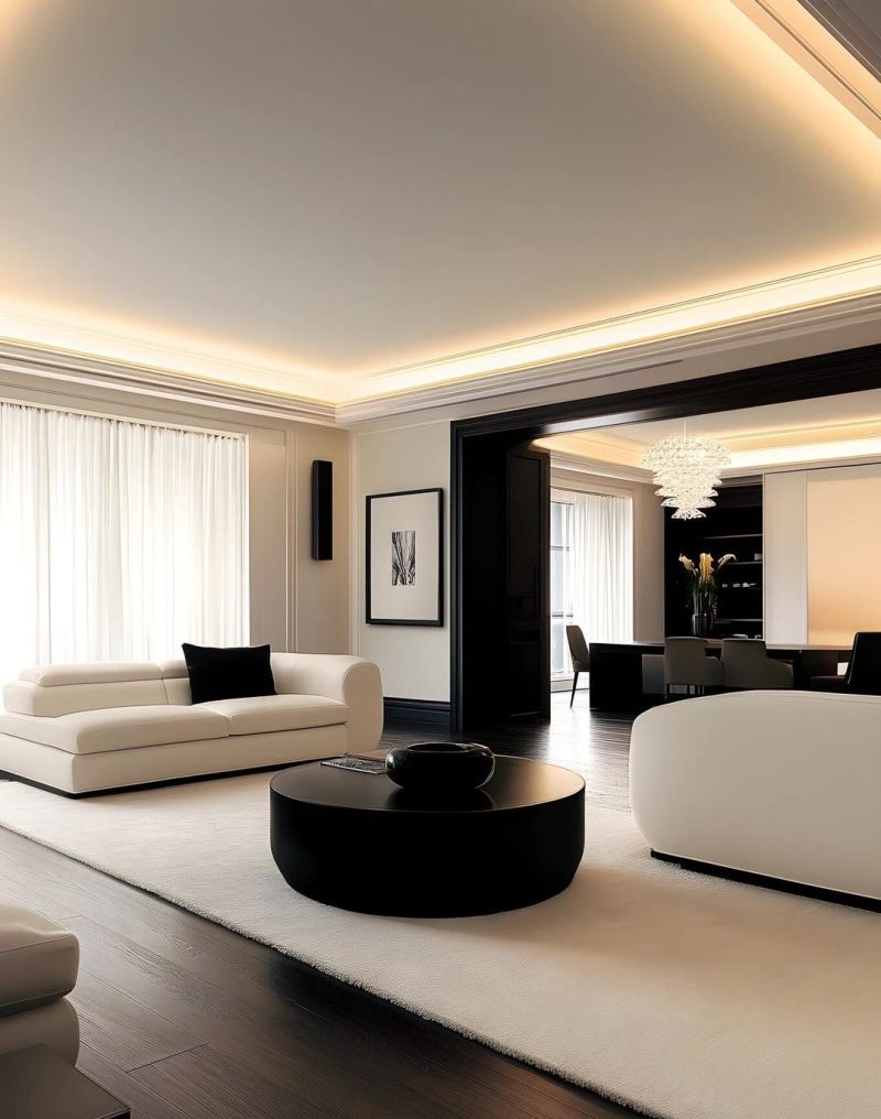 黑白法式风的浪漫装修 - 家居知识