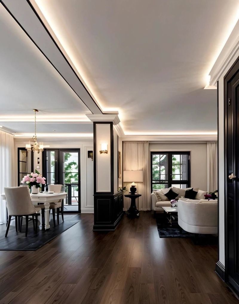 黑白法式风的浪漫装修 - 家居知识