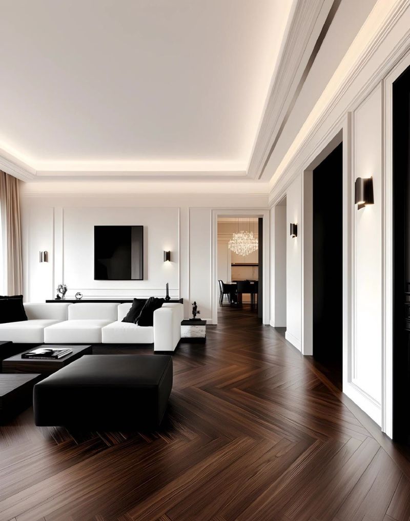 黑白法式风的浪漫装修 - 家居知识