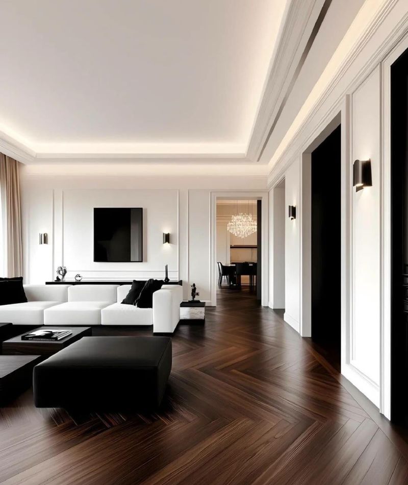 黑白法式风的浪漫装修 - 家居知识