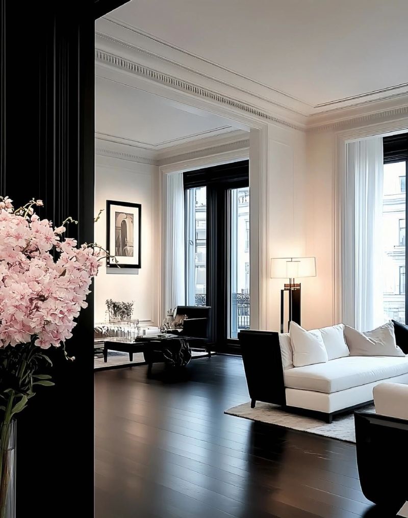 黑白法式风的浪漫装修 - 家居知识