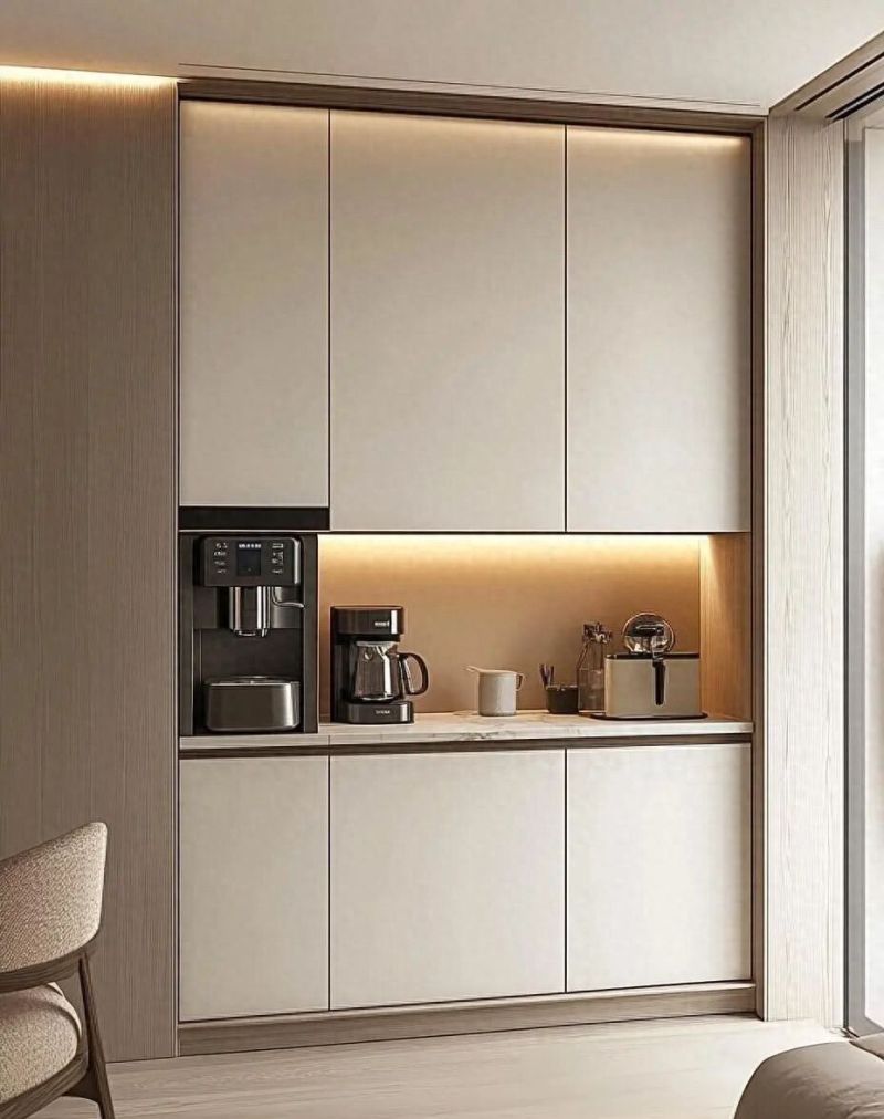 极简原木风餐边柜，高级实用与耐用的完美结合