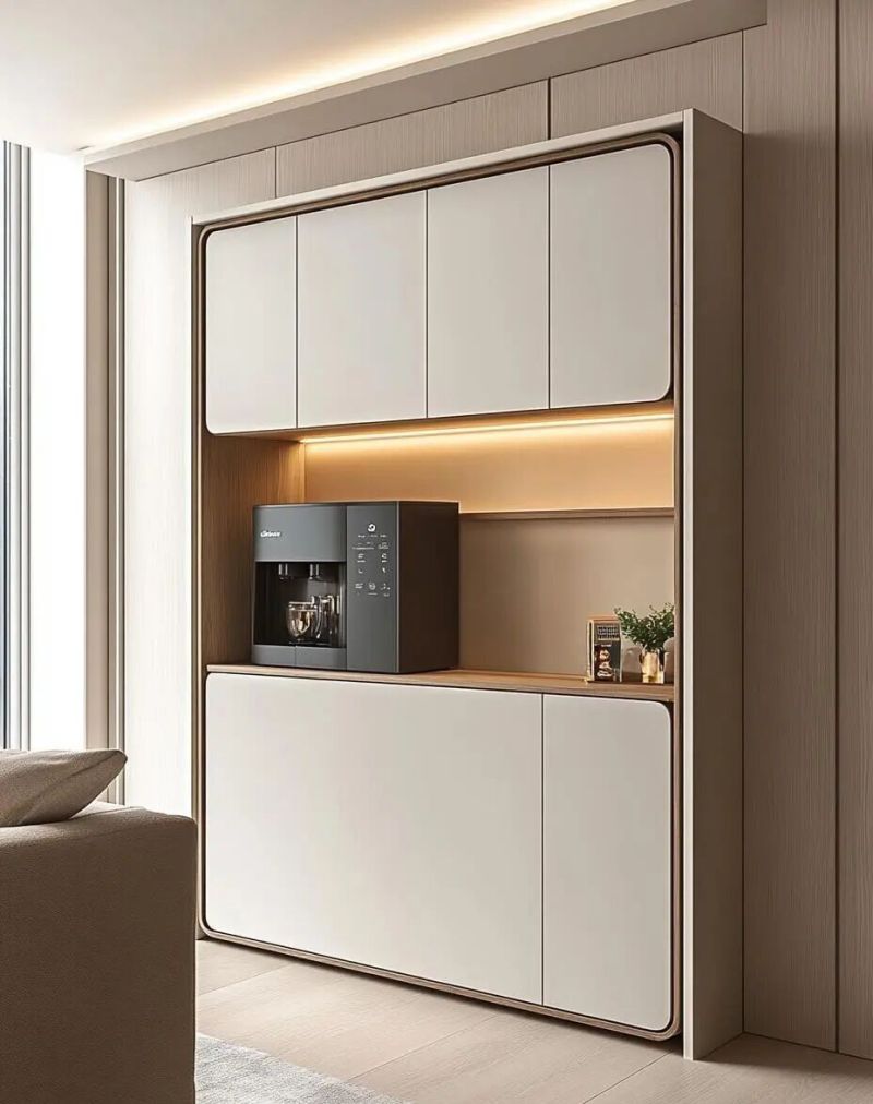 餐边柜封神设计！极简原木风，高级实用还耐用 - 家居知识