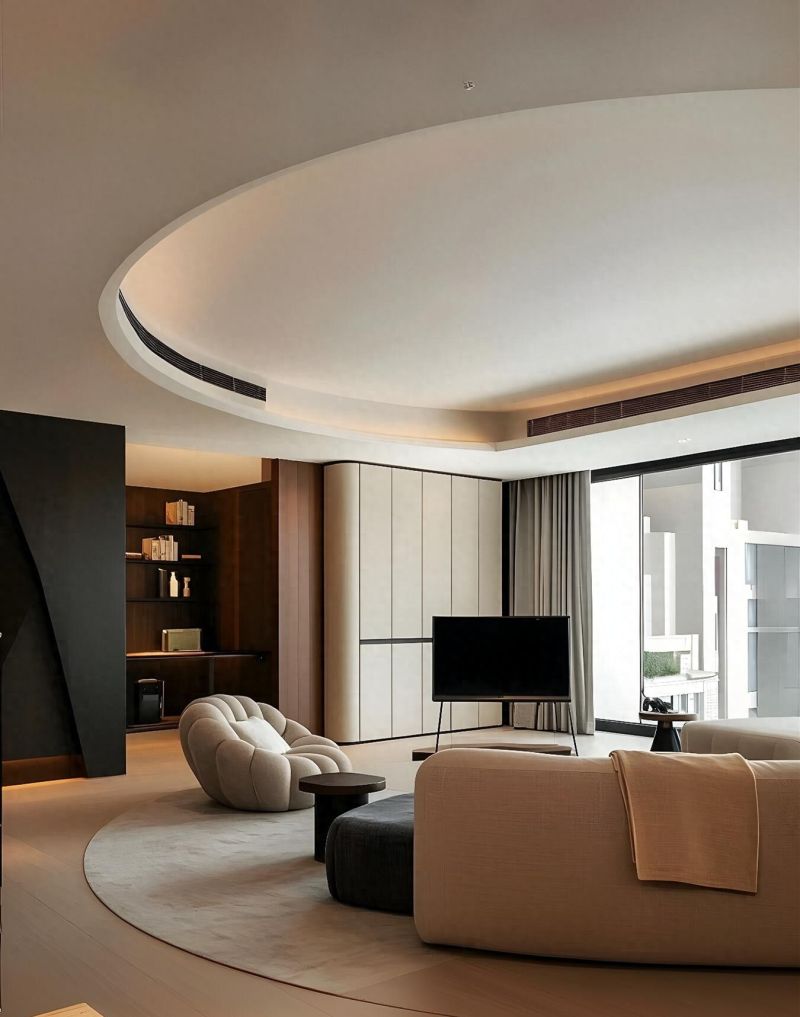 极简风客厅设计，告别呆板，尽显行云流水之美