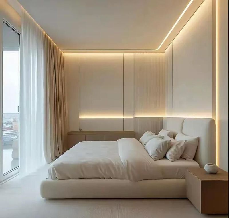 奶油原木风｜次卧改开放式书房，美到心坎 - 家居知识