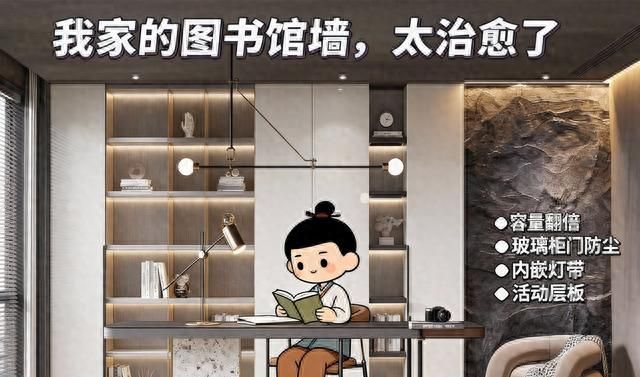 定制书柜做对这5点，客厅秒变小型图书馆，藏千本书不杂乱 - 家居知识
