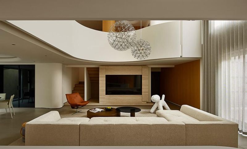 328㎡原木风复式豪宅，简约曲线美！ - 家居知识