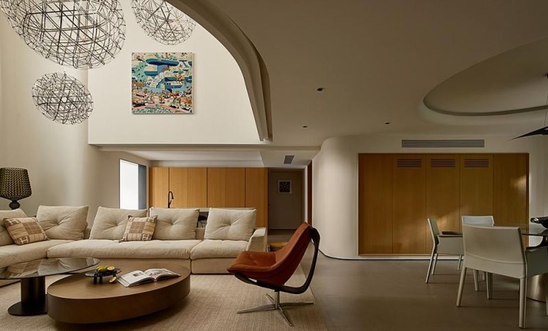 328㎡原木风复式豪宅，简约曲线美！ - 家居知识