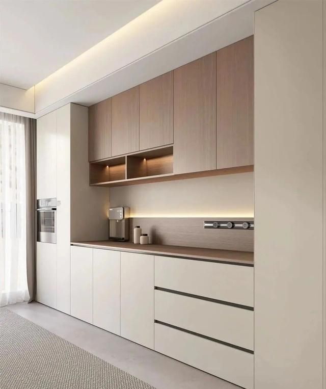 酒柜+餐边柜一体化设计！5个技巧，高级感不费钱 - 家居知识