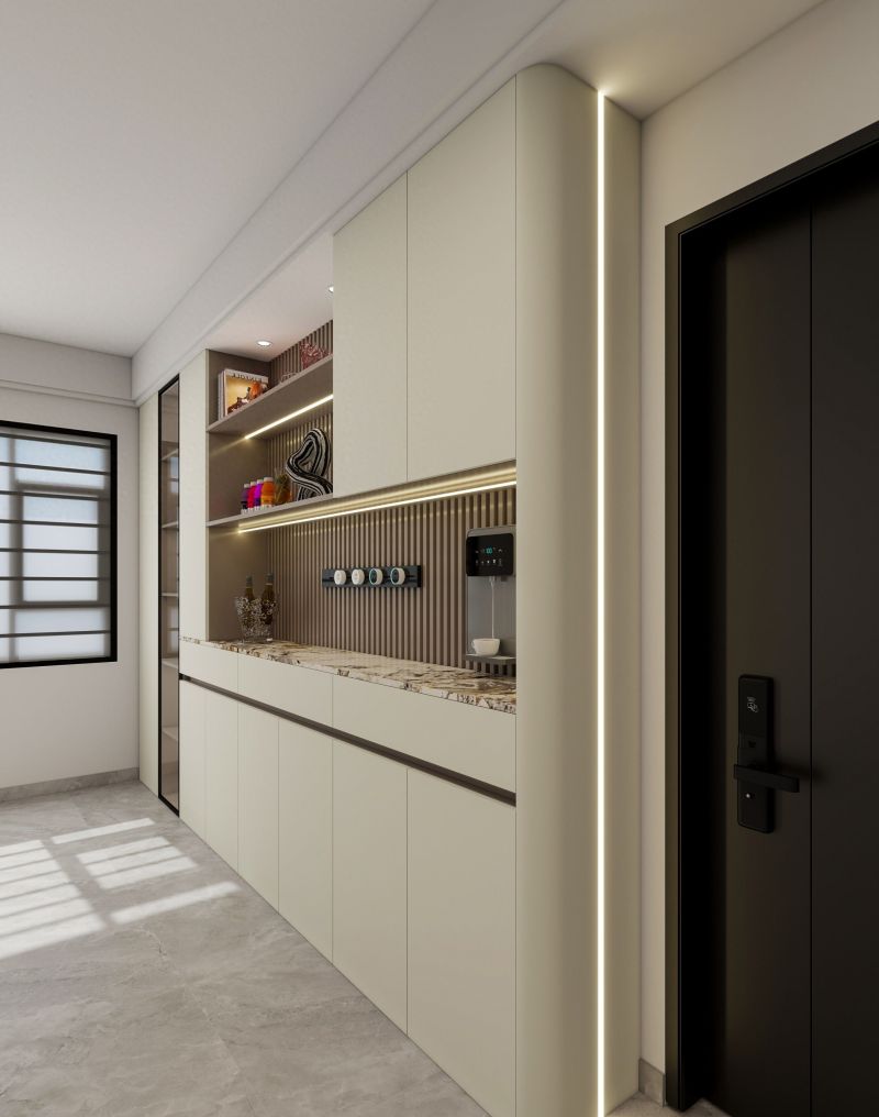 奶油风餐边柜，温柔又能装 - 家居知识