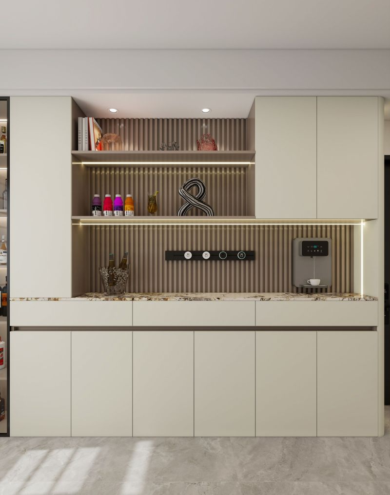 奶油风餐边柜，温柔又能装 - 家居知识