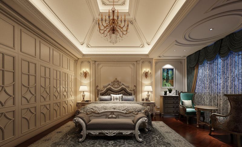 法式轻奢风主卧套间设计，揭秘当代豪宅三大趋势