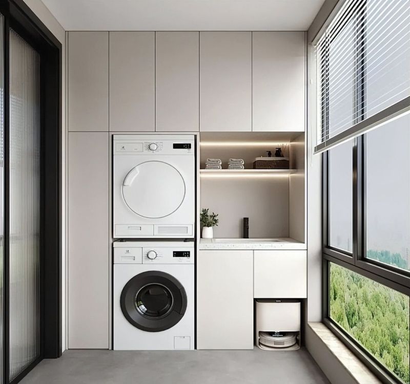 2026 超流行的 6款 阳台洗衣柜 - 家居知识