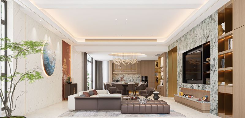 这套新中式轻奢豪宅，把东方美学焊在了现代生活里 - 家居知识