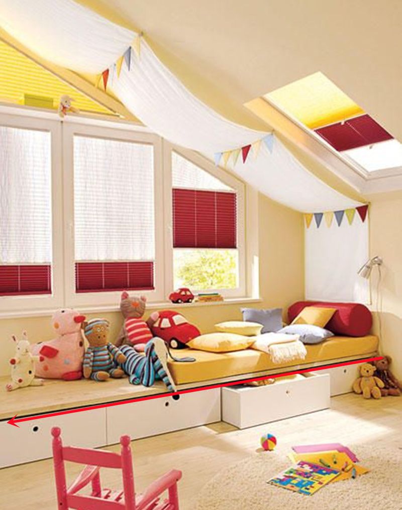 榻榻米做长一点，2头各是一张床，不用爬上爬下，比高低床方便 - 家居知识