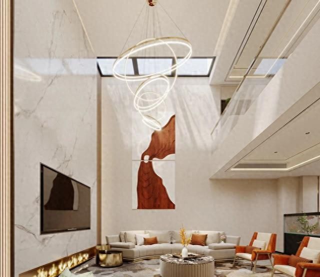 450㎡现代轻奢风排屋装修实景丨诸暨正泓府演绎品质生活