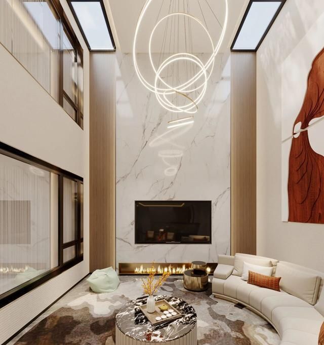 450㎡现代轻奢风排屋装修-诸暨正泓府 - 家居知识