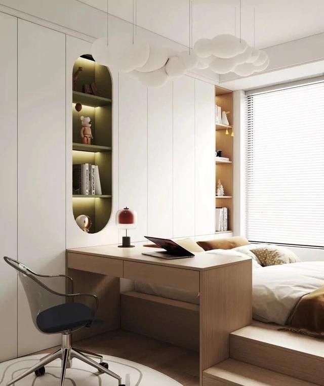 儿童房半包围榻榻米30款！小空间秒变储物+学习+玩耍区 - 家居知识