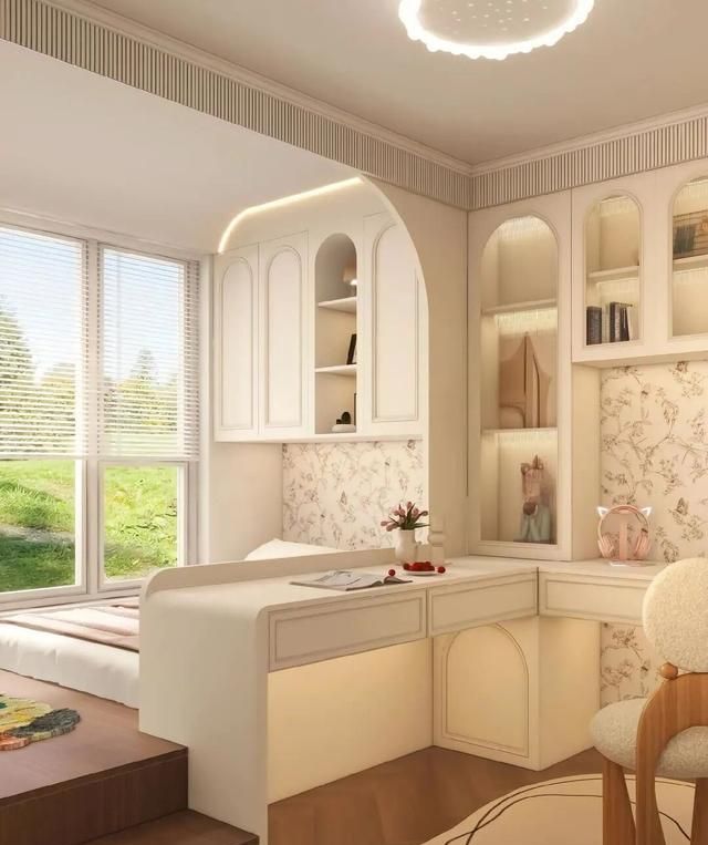 儿童房半包围榻榻米30款！小空间秒变储物+学习+玩耍区 - 家居知识