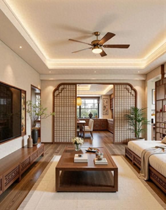 普通人装修选新中式，硬装完工效果惊艳！