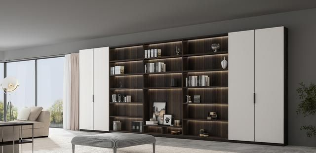 定制书柜做对这5点，客厅秒变小型图书馆，藏千本书不杂乱 - 家居知识