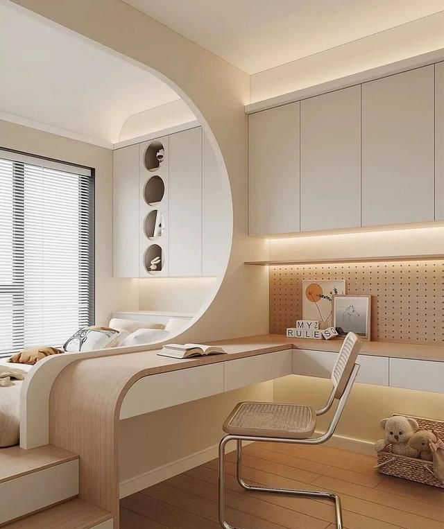 儿童房半包围榻榻米30款，小空间秒变储物+学习+玩耍区 - 家居知识