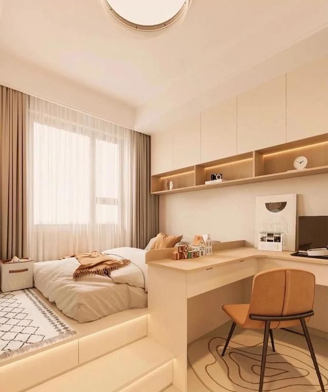 儿童房半包围榻榻米30款，小空间秒变储物+学习+玩耍区 - 家居知识