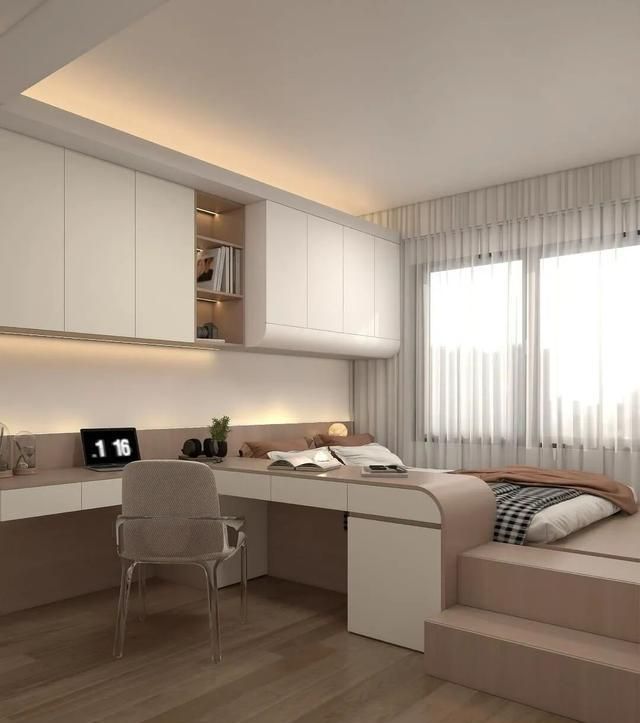 儿童房半包围榻榻米30款：小空间秒变储物+学习+玩耍区 - 家居知识