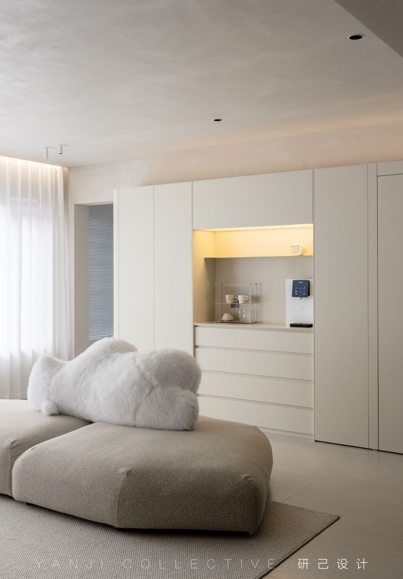 温柔的现代简约风，128平清爽自在的家 - 家居知识