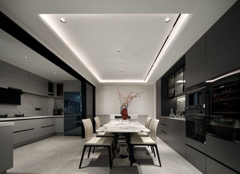 MHOO|湖风雅园450㎡意式轻奢风：理性线条里的轻奢温度 - 家居知识