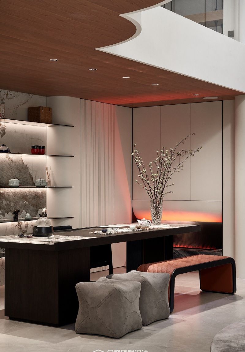 MHOO|湖风雅园450㎡意式轻奢风：理性线条里的轻奢温度 - 家居知识