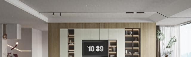 电视墙别空着！定制满墙柜，收纳扩容+空间显大