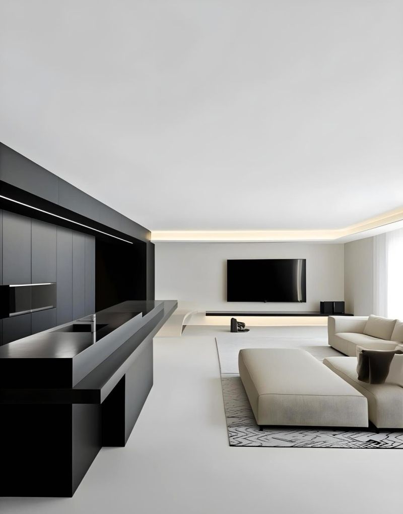 黑白极简风现代简约 - 家居知识