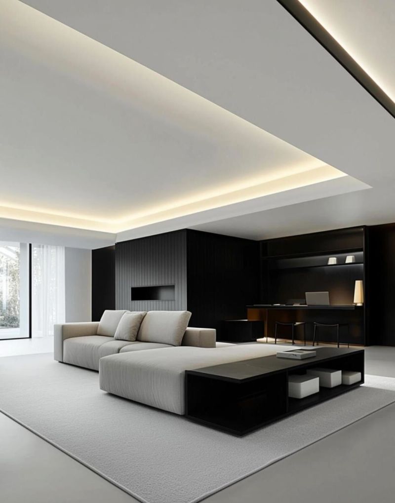 黑白极简风现代简约 - 家居知识