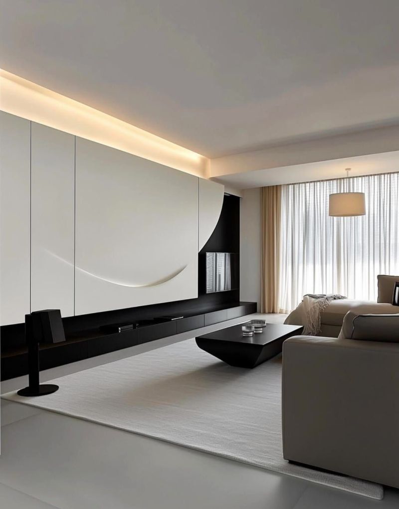 黑白极简风现代简约 - 家居知识