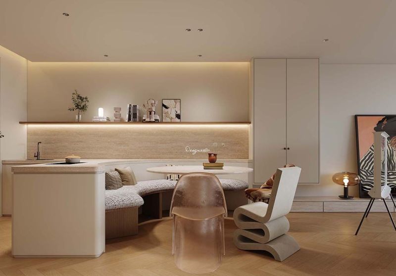 118㎡华润九悦|现代奶油，治愈系新家！ - 家居知识