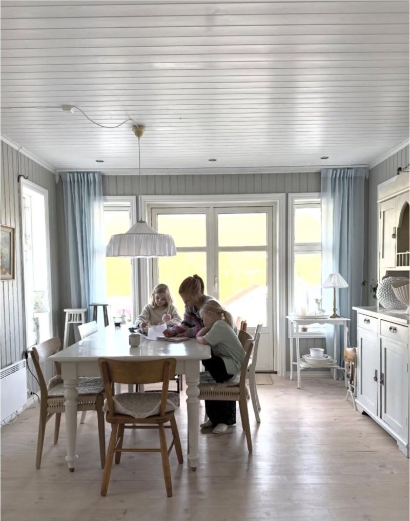 家居美学：清新淡雅的北欧五口之家 - 家居知识